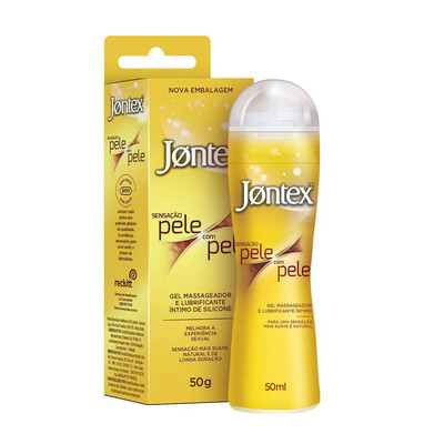 Gel Massageador e Lubrificante Íntimo - Jontex Sensação Pele com Pele | 50g