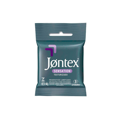 Preservativo Texturizado - Jontex Sensation - 3 Unidades