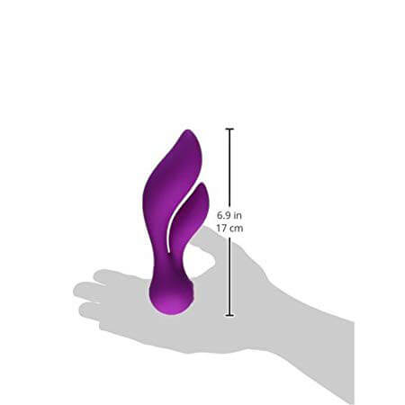 Vibrador e Estimulador de Ponto G e Clítoris Recarregável, Feito em Silicone com Vibração Única e 2 Motores Silenciosos - Jopen - 10 x 3,5 cm - 2