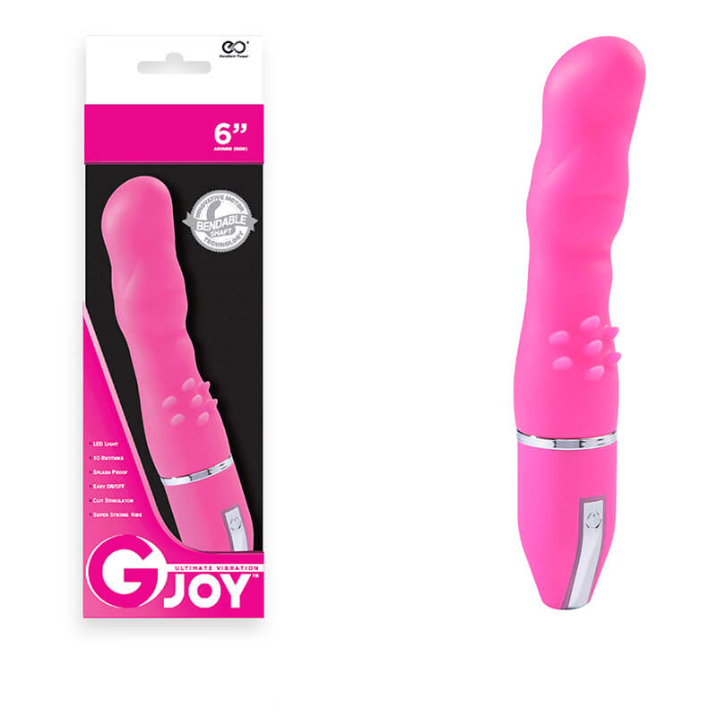 Vibrador Estimulador de Ponto G em Silicone com 10 Modos de Vibração e Cerdas Massageadoras - Joy Ultimate Vibration | 15 x 3,5 cm | Cor: Rosa - 2