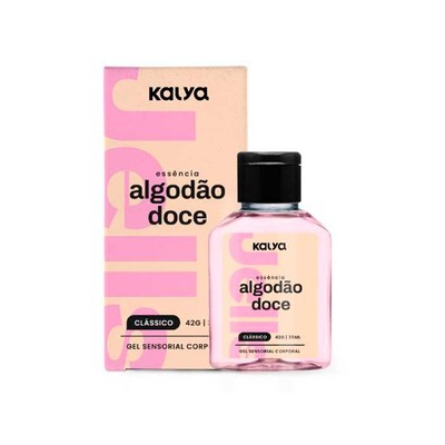 Gel Beijável para Massagem Corporal com Efeito Esquenta - Kalya Jells - 35ml | Sabor: Algodão Doce