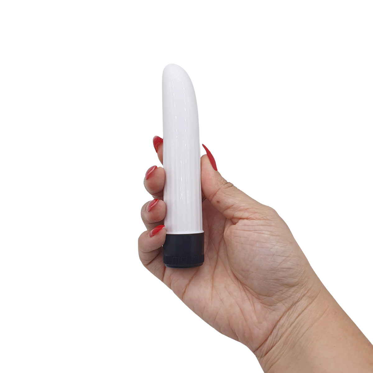 Vibrador Personal com Vibração Multivelocidade e Capa no Formato de Pênis Realístico - Kama Sutra Brazil Soft or Hard | 10,5 x 2,5 cm - 8