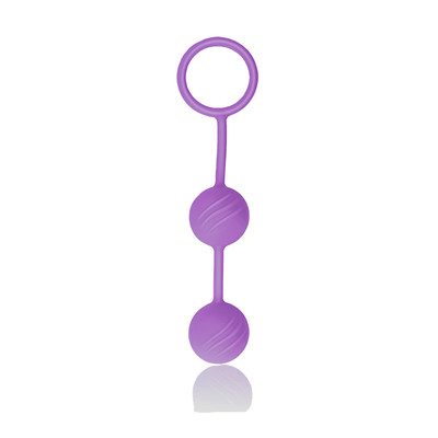 Foto 3 do produto Bolas de Peso para Pompoar em Silicone com Relevo e 2 Esferas - Kegel Ball | Disponível em 2 Cores