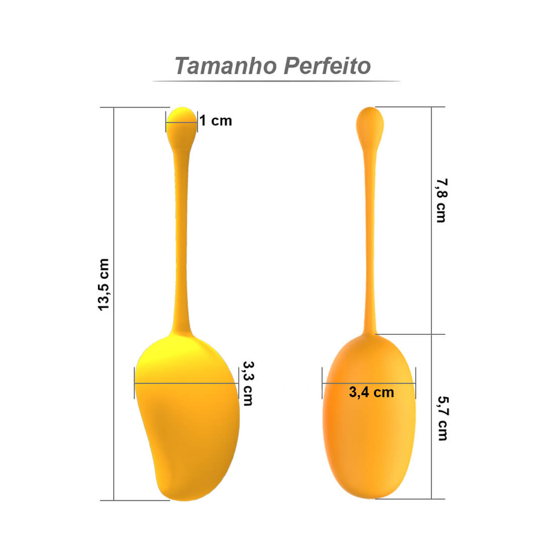 Kegel Exercise System - Kit para Pompoarismo em Silicone com 6 Pesos em Formato de Manga - 5