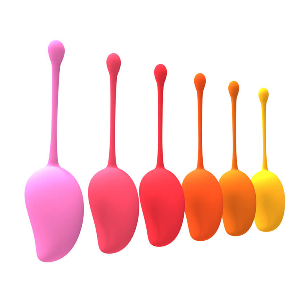 Kegel Exercise System - Kit para Pompoarismo em Silicone com 6 Pesos em Formato de Manga - 2
