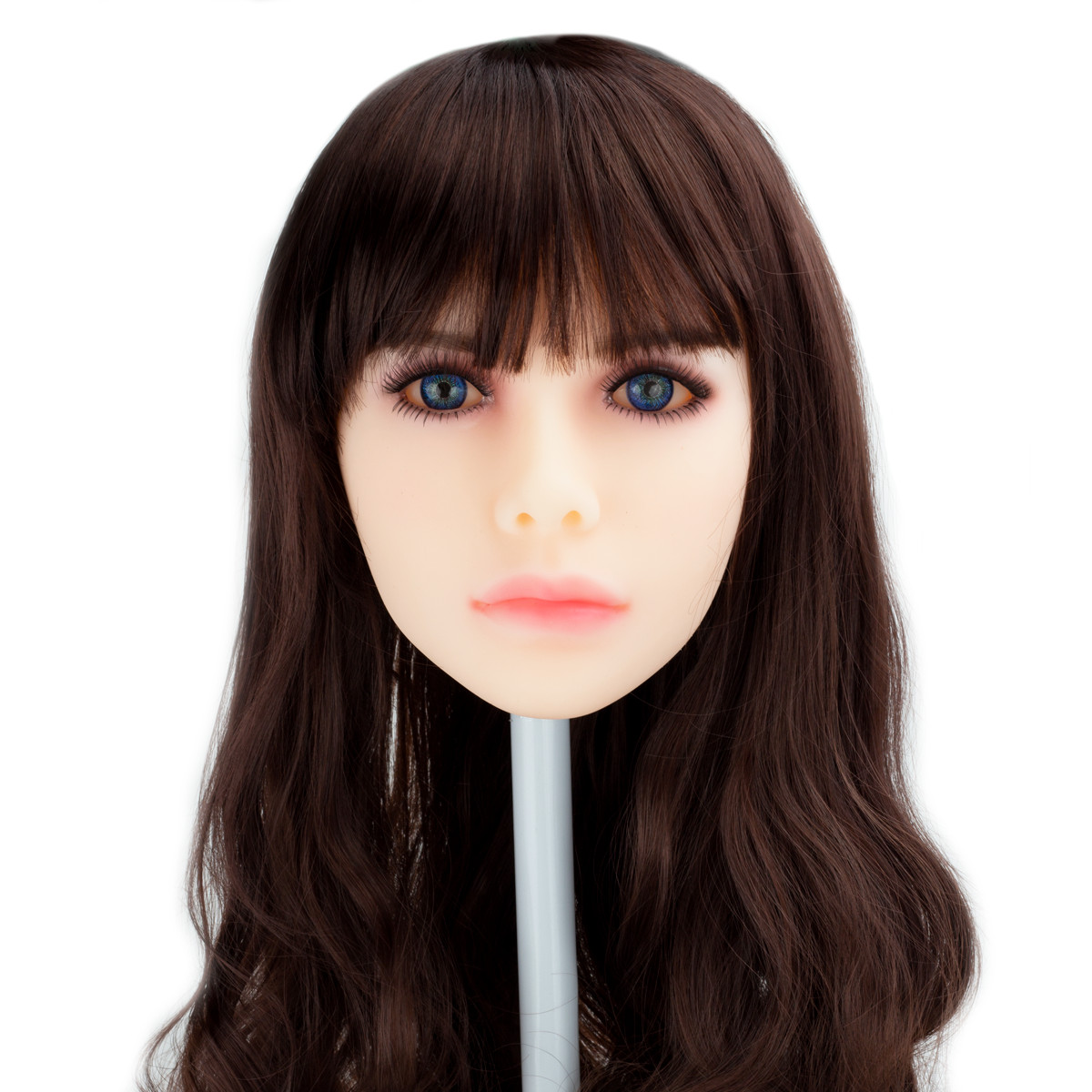 Kelly - Boneca Realística Feita em TPE com Cabelo Longo Escuro, Olhos Azuis, Seios Fartos, Boca Volumosa, Vértebras em Aço e Mais 6 Acessórios - 39 kg e 1,65 Metros de Altura - 11