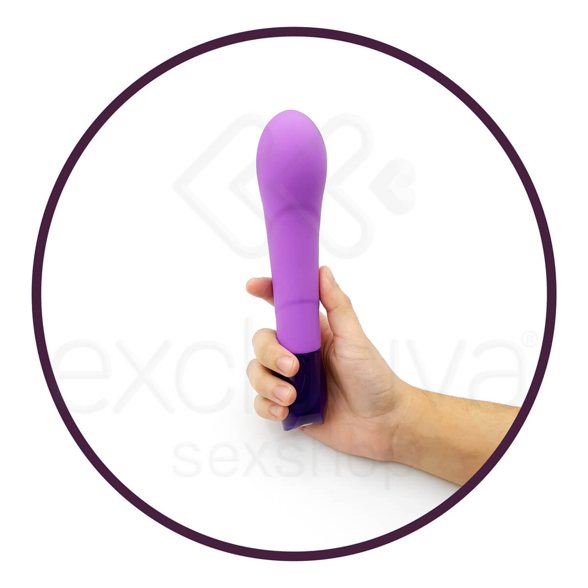Key Ceres by Jopen - Vibrador Estimulador de Ponto G em Silicone com 7 Modos de Vibrações - 13,7 x 3,9 cm | Cor: Roxo - 3
