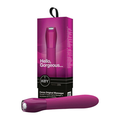 Vibrador em Silicone com 7 Modos de Vibrações - Key Ceres by Jopen - 19,7 x 3,9 cm