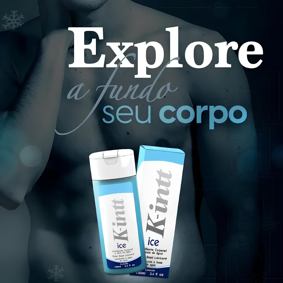 Gel Lubrificante Corporal a Base de Água com Sensação Gelada - K-Intt Ice | 100ml - 3