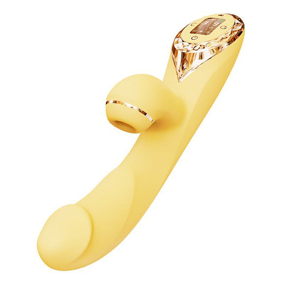 Foto 1 do produto Vibrador de Ponto G e Clitóris com Tela Led, 3 Modos de Pulsação, 9 Modos de Vibração e Aquecimento - Kiss Toy A-King Max Pro | 11,2 x 3,6 cm | Disponível em 2 Cores