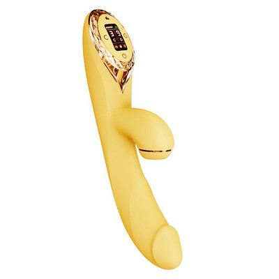 Foto 7 do produto Vibrador de Ponto G e Clitóris com Tela Led, 3 Modos de Pulsação, 9 Modos de Vibração e Aquecimento - Kiss Toy A-King Max Pro | 11,2 x 3,6 cm | Disponível em 2 Cores