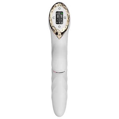 Foto 8 do produto Vibrador 3 em 1 Recarregável com 9 Modos de Vibração, 3 Modos de Pulsação e Rotação - Kiss Toy A-King Max | 13 x 3,5 cm | Disponível em 2 Cores