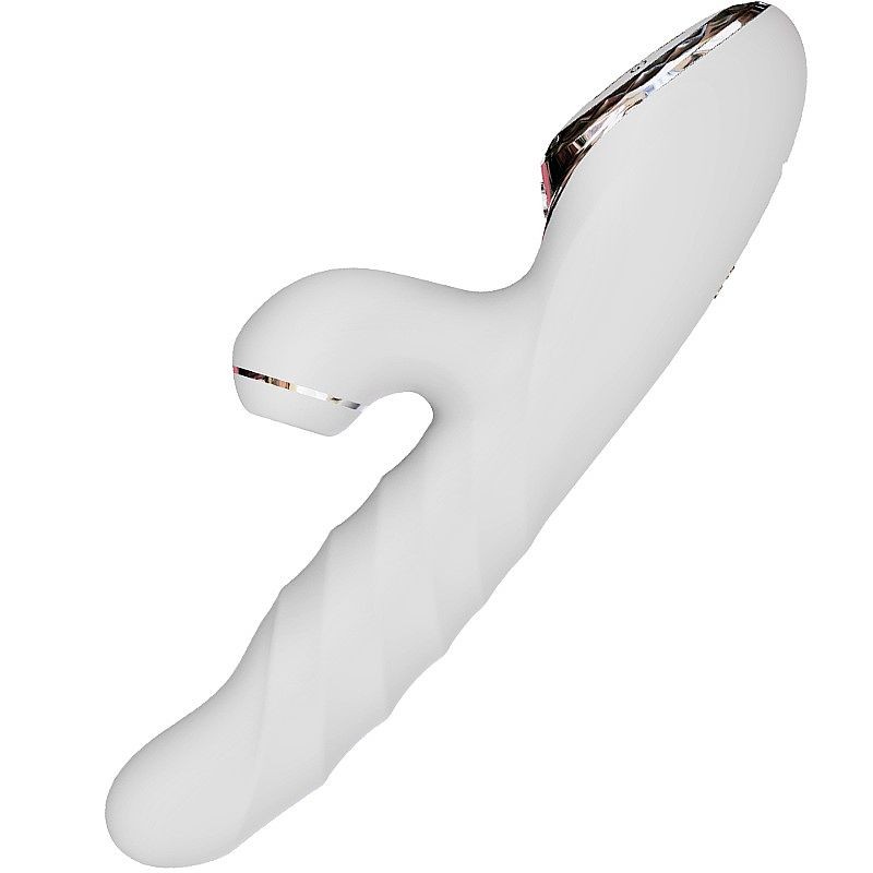 Vibrador 3 em 1 Recarregável com 9 Modos de Vibração, 3 Modos de Pulsação e Rotação - Kiss Toy A-King Max | 13 x 3,5 cm | Disponível em 2 Cores - 10
