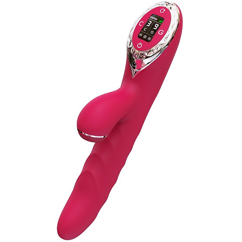 Vibrador 3 em 1 Recarregável com 9 Modos de Vibração, 3 Modos de Pulsação e Rotação - Kiss Toy A-King Max | 13 x 3,5 cm | Disponível em 2 Cores - 4