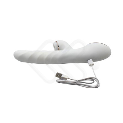 Foto 11 do produto Vibrador 3 em 1 Recarregável com 9 Modos de Vibração, 3 Modos de Pulsação e Rotação - Kiss Toy A-King Max | 13 x 3,5 cm | Disponível em 2 Cores