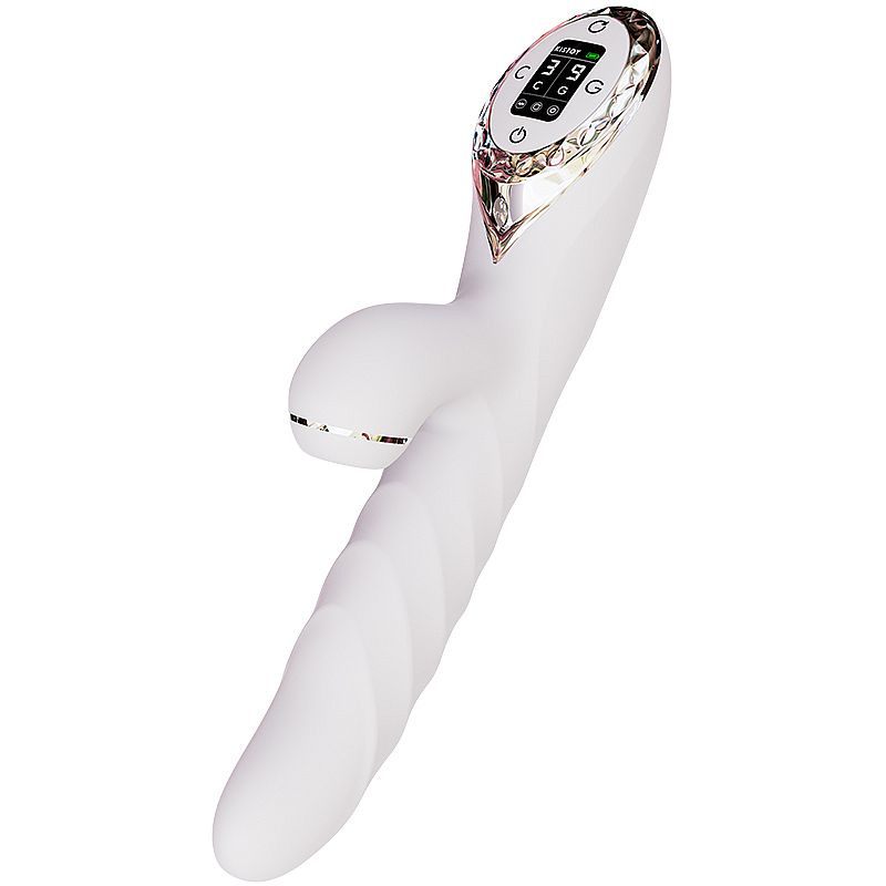 Vibrador 3 em 1 Recarregável com 9 Modos de Vibração, 3 Modos de Pulsação e Rotação - Kiss Toy A-King Max | 13 x 3,5 cm | Disponível em 2 Cores - 12
