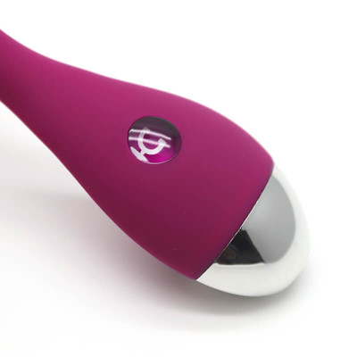 Foto 6 do produto Vibrador Estimulador de Ponto G e Clitóris Recarregável com 10 Modos de Vibração e Recarregável - Kisstoy Evelyn | 14 x 3,5 cm