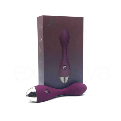 Foto 7 do produto Vibrador Estimulador de Ponto G e Clitóris Recarregável com 10 Modos de Vibração e Recarregável - Kisstoy Evelyn | 14 x 3,5 cm