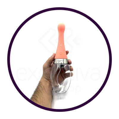 Kisstoy Man Bowling - Ducha Higiênica Intima Anal Elétrica com 3 Modos de Jato Potente Recarregável - 25,8 x 7,8 cm