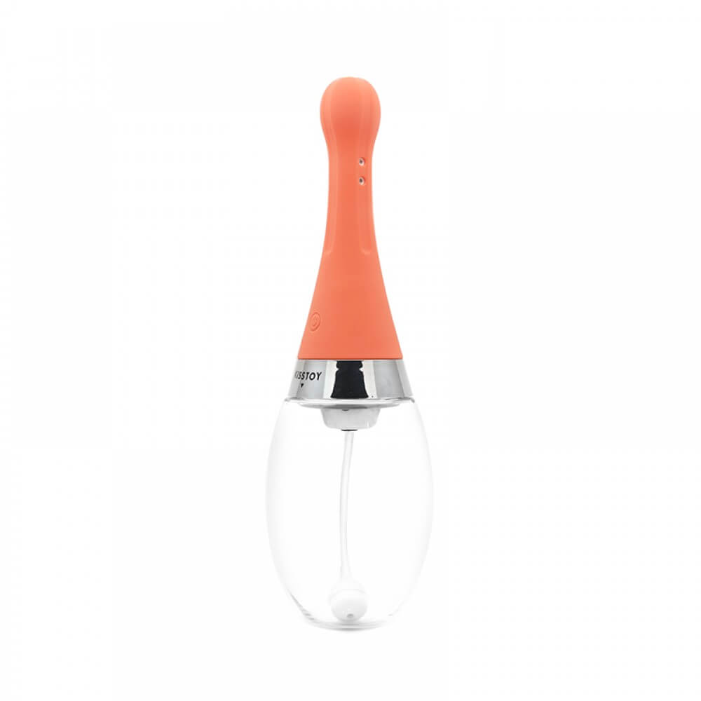 Kisstoy Man Bowling - Ducha Higiênica Intima Anal Elétrica com 3 Modos de Jato Potente Recarregável - 25,8 x 7,8 cm - 5