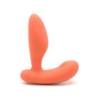Foto 2 do produto Vibrador e Massageador de Próstata com 10 Modos de Vibração, Recarregável com Controle Remoto - Kisstoy Man Gordon | 9,4 x 2,9 cm | Disponível em 2 Cores
