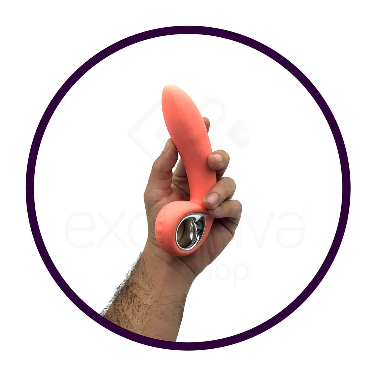 Kisstoy Man Klein Vibrating Butt Plug - Massageador de Próstata com Inflação de Ar e 10 Modos de Vibração | Cor: Laranja - 5