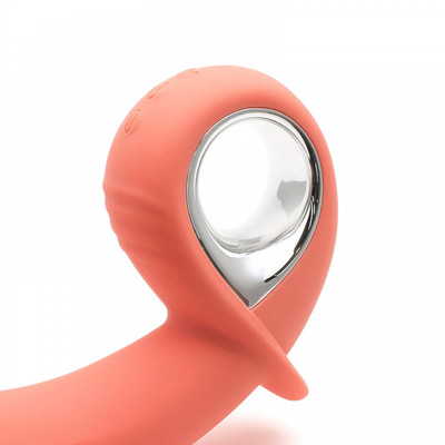 Foto 4 do produto Kisstoy Man Klein Vibrating Butt Plug - Massageador de Próstata com Inflação de Ar e 10 Modos de Vibração | Cor: Laranja