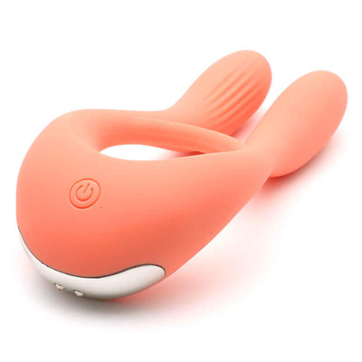 Foto 8 do produto Anel Peniano Feito em Silicone com Estimulador de Clítoris e 10 Modos de Vibração - Kisstoy Man Martin Cock Ring | Disponível em 2 cores