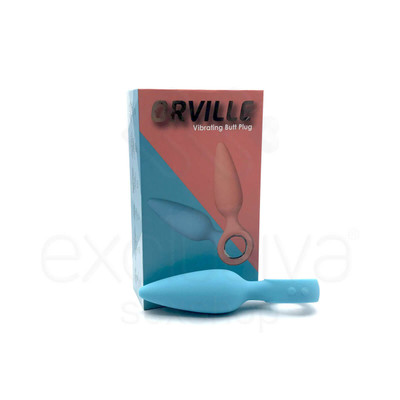 Foto 1 do produto Kisstoy Man Orville - Plug Anal Feito em Silicone com 10 Modos de Vibração e Anel de Segurança | Cor: Azul