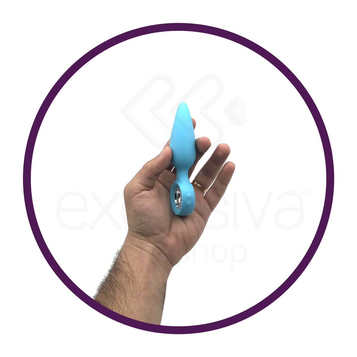 Kisstoy Man Orville - Plug Anal Feito em Silicone com 10 Modos de Vibração e Anel de Segurança | Cor: Azul - 2