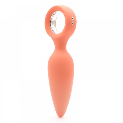 Foto 4 do produto Kisstoy Man Orville - Plug Anal Feito em Silicone com 10 Modos de Vibração e Anel de Segurança | Cor: Laranja