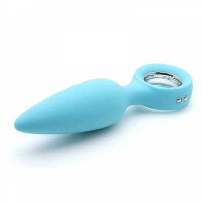 Foto 4 do produto Kisstoy Man Orville - Plug Anal Feito em Silicone com 10 Modos de Vibração e Anel de Segurança | Cor: Azul