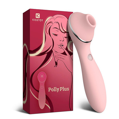 Foto 2 do produto Vibrador Estimulador Duplo com 3 Modos de Pulsação e 10 Modos de Vibração Recarregável - Kisstoy Polly Plus | Disponível em 3 Cores
