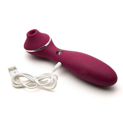 Foto 7 do produto Vibrador Estimulador Duplo com 3 Modos de Pulsação e 10 Modos de Vibração Recarregável - Kisstoy Polly Plus | Disponível em 3 Cores
