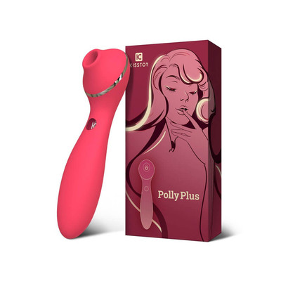 Foto 8 do produto Vibrador Estimulador Duplo com 3 Modos de Pulsação e 10 Modos de Vibração Recarregável - Kisstoy Polly Plus | Disponível em 3 Cores