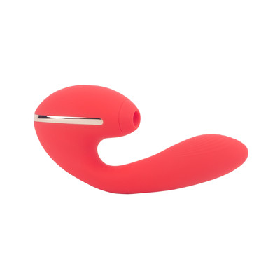 Vibrador Estimulador de Ponto G e Clítoris com 10 Modos de Vibração e Tecnologia de Sucção em 5 Intesidades - Kistoy Tina | 19 x 5 cm