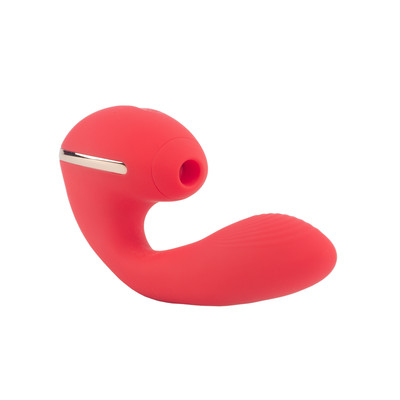 Foto 2 do produto Vibrador Estimulador de Ponto G e Clítoris com 10 Modos de Vibração e Tecnologia de Sucção em 5 Intesidades - Kistoy Tina | 19 x 5 cm