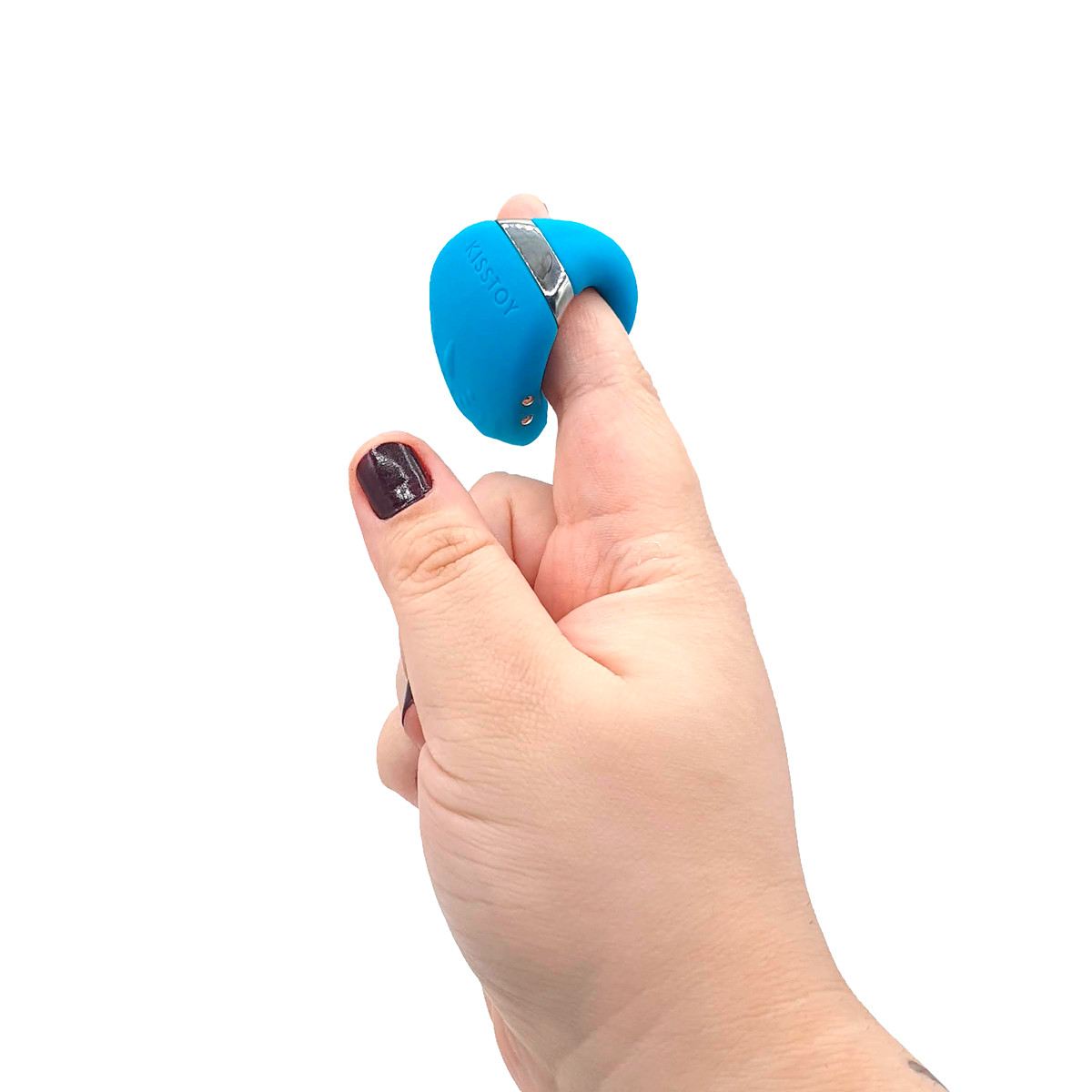 Vibrador de Dedo com 5 modos de Vibração, Recarregável e Resistente à Água - Kisstoy Young Queeni | 4,8 x 3,4 cm - 6