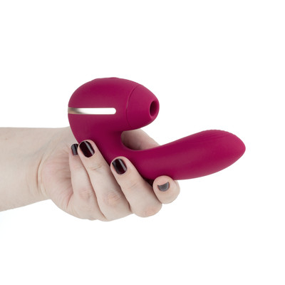 Vibrador Estimulador de Ponto G e Clítoris com 10 Modos de Vibração e Tecnologia de Sucção - Kistoy Tina Mini | 11 x 3,2 cm | Disponível em 2 Cores