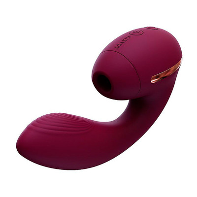 Vibrador Estimulador de Ponto G e Clítoris com 10 Modos de Vibração e Tecnologia de Sucção - Kistoy Tina Mini | 16 x 4,5 cm | Disponível em 2 Cores