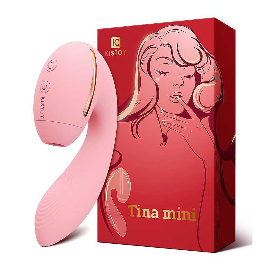 Vibrador Estimulador de Ponto G e Clítoris com 10 Modos de Vibração e Tecnologia de Sucção - Kistoy Tina Mini | 11 x 3,2 cm | Disponível em 2 Cores - 2