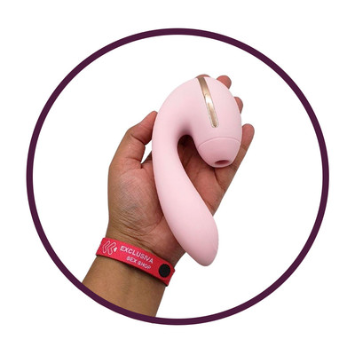 Vibrador Estimulador de Ponto G e Clítoris com 10 Modos de Vibração e Tecnologia de Sucção - Kistoy Tina Mini | 16 x 4,5 cm | Disponível em 2 Cores