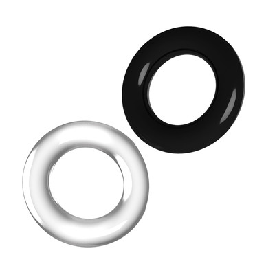 Foto 2 do produto Kit com 2 Anéis Penianos Ajustáveis em Silicone - Adão & Eva Mega Ring