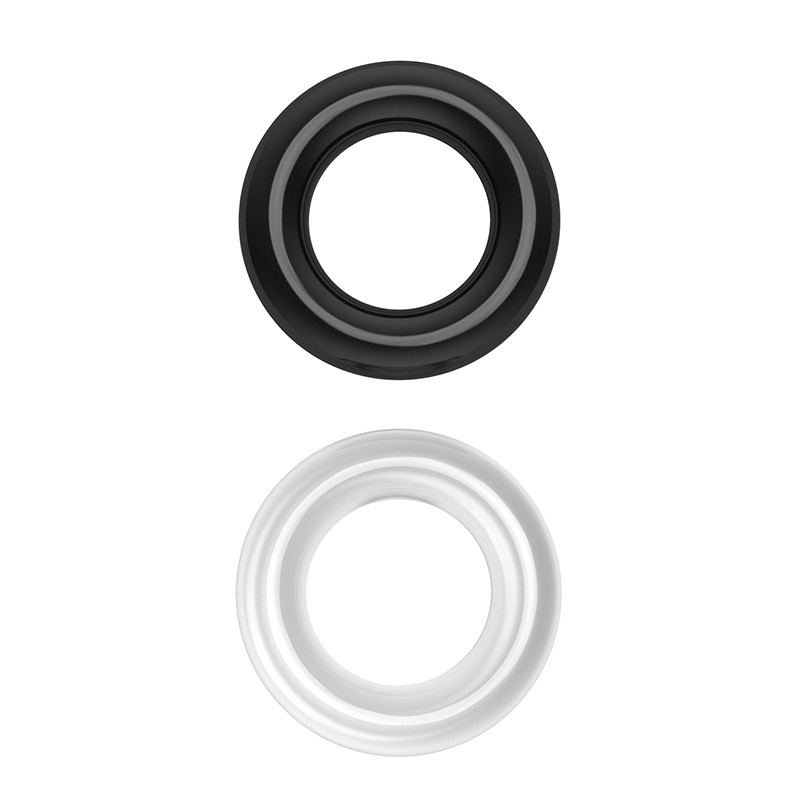 Kit com 2 Anéis Penianos Ajustáveis em Silicone - Adão & Eva Mega Ring - 3