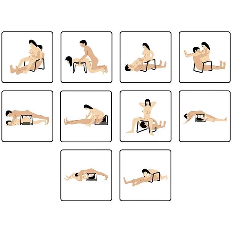 Kit com 2 Balanços Suspensos, Cadeira Erótica e Puff Inflável para Varinha Mágica - 3R Import - 7