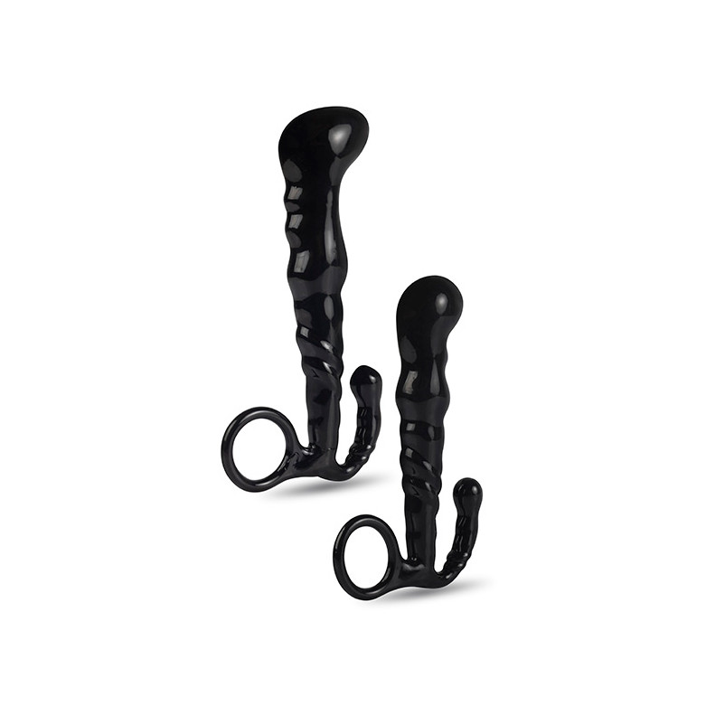 Kit com 2 Massageadores de Próstata em Silicone com Tamanhos Diferentes - Dom M3 - 2