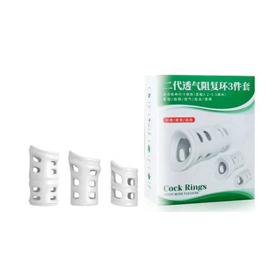 Kit com 3 Anéis Corretora de Prepúcio em TPE - Cock Rings