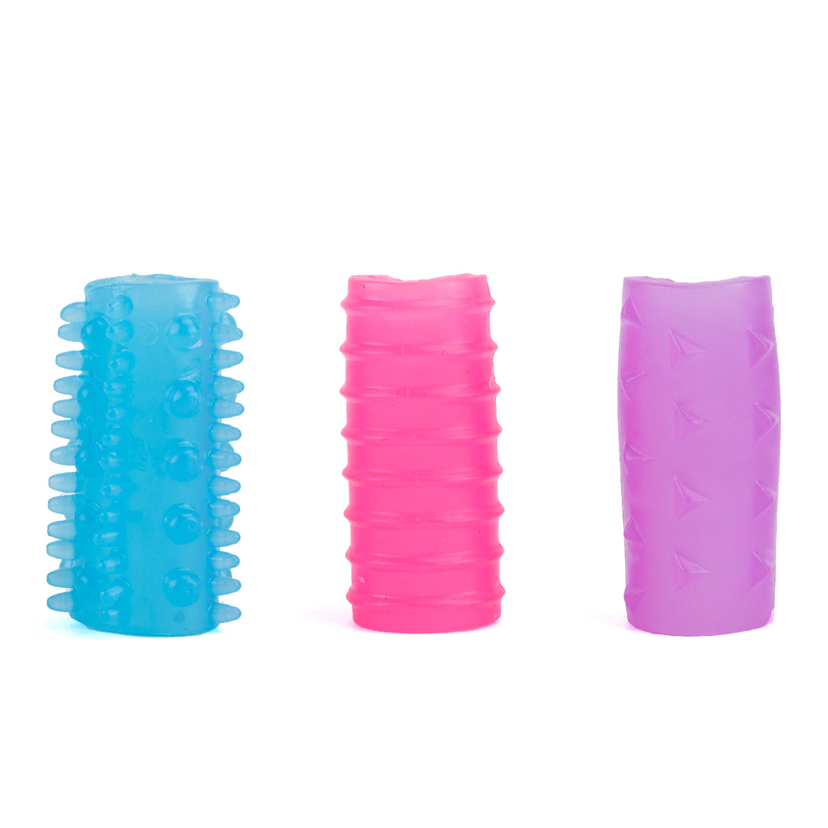 Kit com 3 Anéis Peniano em Silicone com Formato Cilíndrico e Textura Externa - Convex Stimulus - 5