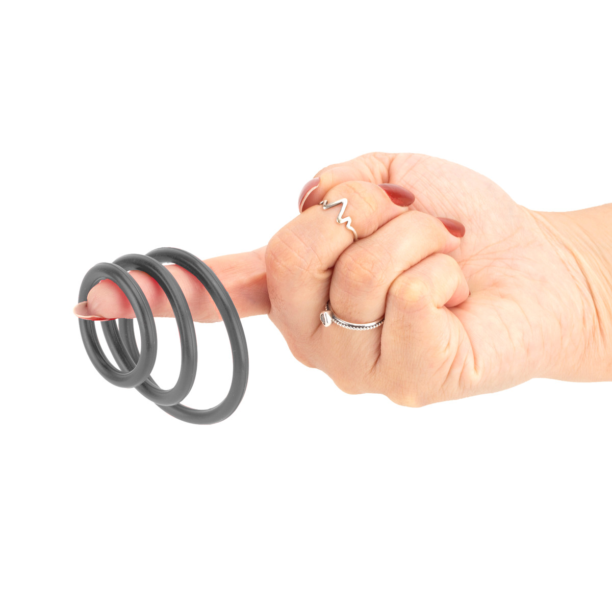 Kit com 3 Anéis Penianos em Borracha - Green Baby | Disponível em 2 Cores - 4