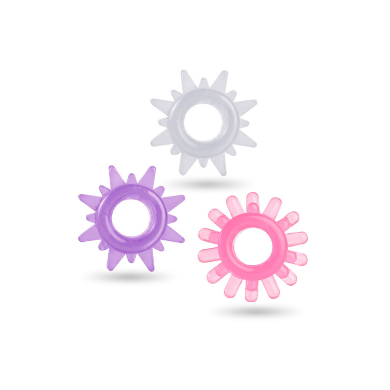 Kit com 3 Anéis Penianos em Elastômero - Mega Ring | 3,7 cm - 2